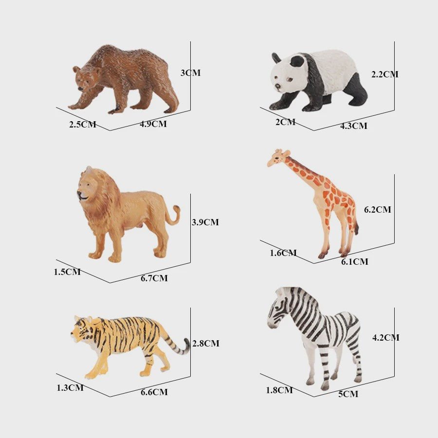 Plastic Dieren Speelgoed Collectie: Zee, Land & Insecten Miniatuur Set voor Kinderen
