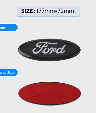Ford Embleem Stickers - Set van 8 Stuks - Hood, Bonnet & Trunk - Universeel