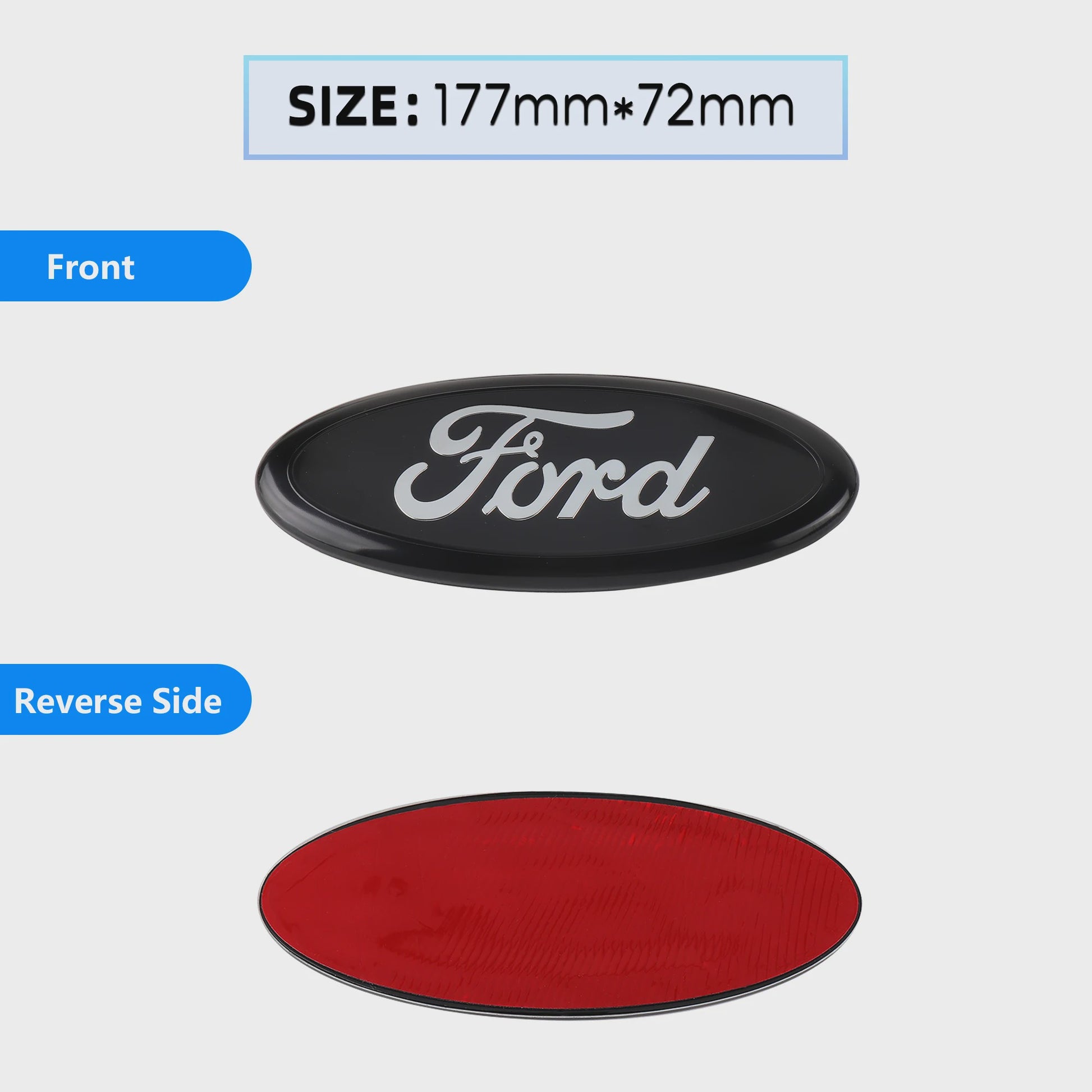 Ford Embleem Stickers - Set van 8 Stuks - Hood, Bonnet & Trunk - Universeel