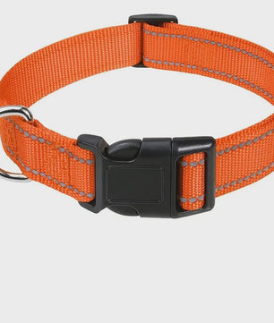 Verstelbare Halsband voor Honden en Puppies met Reflecterende Strepen - Veilig en Comfortabel