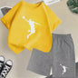 Kinder T-shirt en Short Set - Zomer Sportieve Mode met Grafische Print