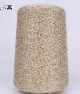Zacht Pluche Mohair Garen met Pailletten - Kleurrijk Brei-, Haak- en Naaigaren (520g)