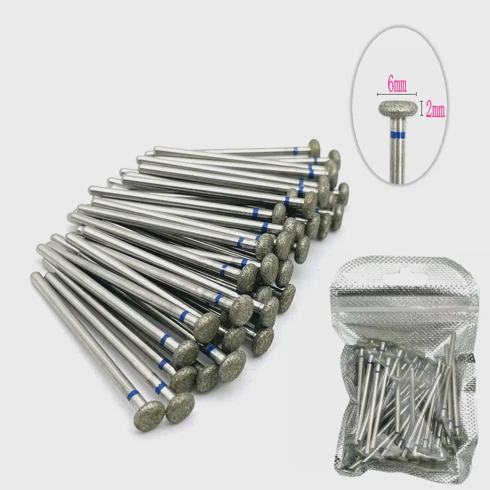 50 Stuks Diamant Freesjes Set - 2.35mm Schacht voor Nagel- en Tandheelkundig Gebruik