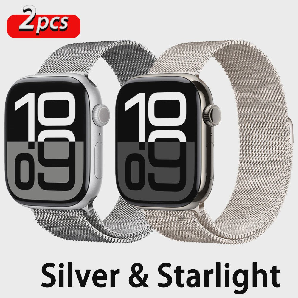 Milanese Loop Band voor Apple Watch - Premium Roestvrij Staal - Diverse Maten & Series