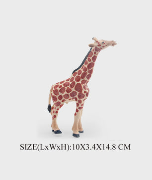 Realistische Wilde Dieren Figuren Set: Okapi, Giraf, Gnu & Zebra - Educatief Speelgoed voor Kinderen