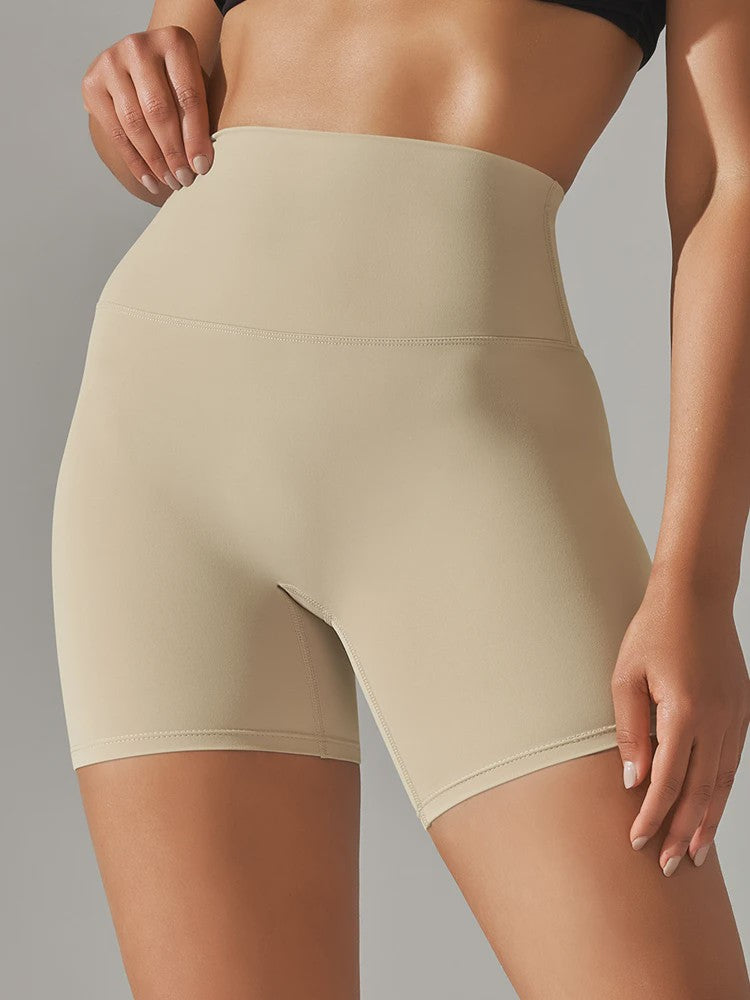 Dames Sportshorts Hoge Taille Squat Proof - Sneldrogend voor Yoga, Fitness & Fietsen