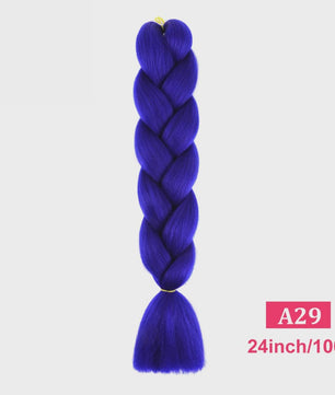 24 Inch Jumbo Braids Haarverlenging - Synthetisch Vlecht Haar in Kleurrijke Tinten