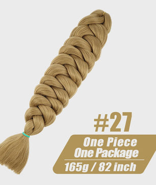 82 Inch Kanekalon Jumbo Braiding Hair - 165g Pre-Stretched Synthetisch Vlecht Haar voor Crocheten