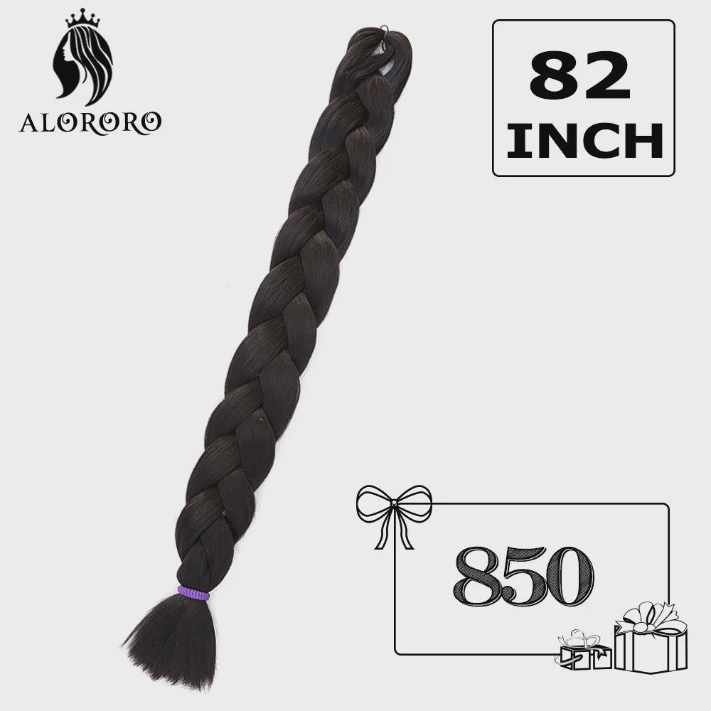 Alororo Jumbo Braids Haarverlenging - 82 Inch Synthetisch Hittebestendig Vlecht Haar