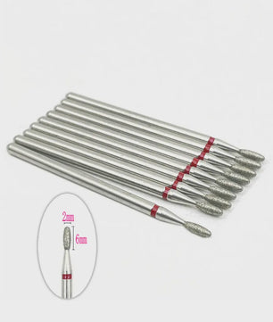 10x Diamant Freesbits Set - 2.35mm Schacht voor Tandheelkunde & Nagelstyling