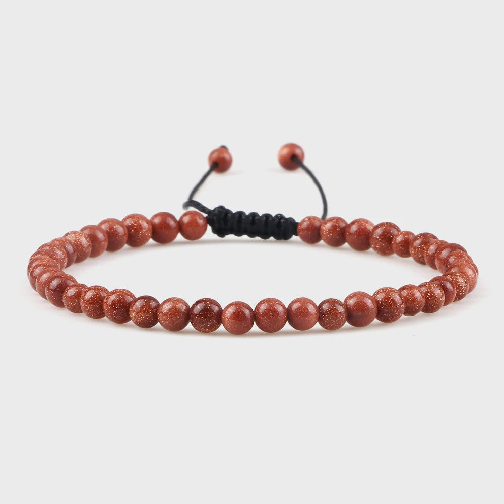 Natuurlijke 4mm Kralen Armbanden - Agate & Onyx - Yoga, Gebed & Stijlvol