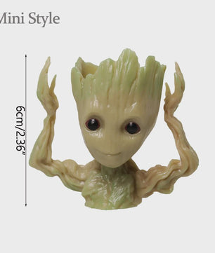 Groot Plantenpot & Decoratief Figuur - Leuke Woondecoratie