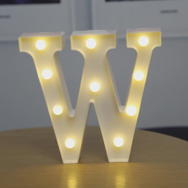 Decoratieve LED Letter & Cijfer Lampen - Creëer Sfeer met Warm Licht