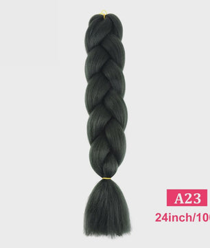 24 Inch Jumbo Braids Haarverlenging - Synthetisch Vlecht Haar in Kleurrijke Tinten