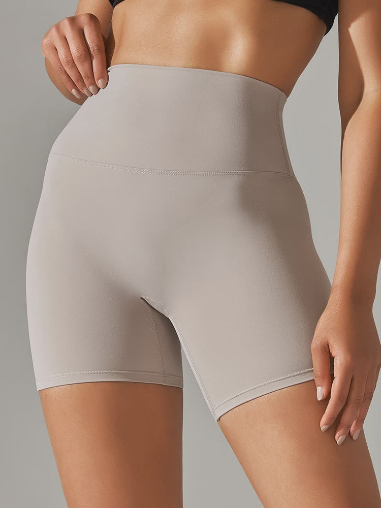 Dames Sportshorts Hoge Taille Squat Proof - Sneldrogend voor Yoga, Fitness & Fietsen