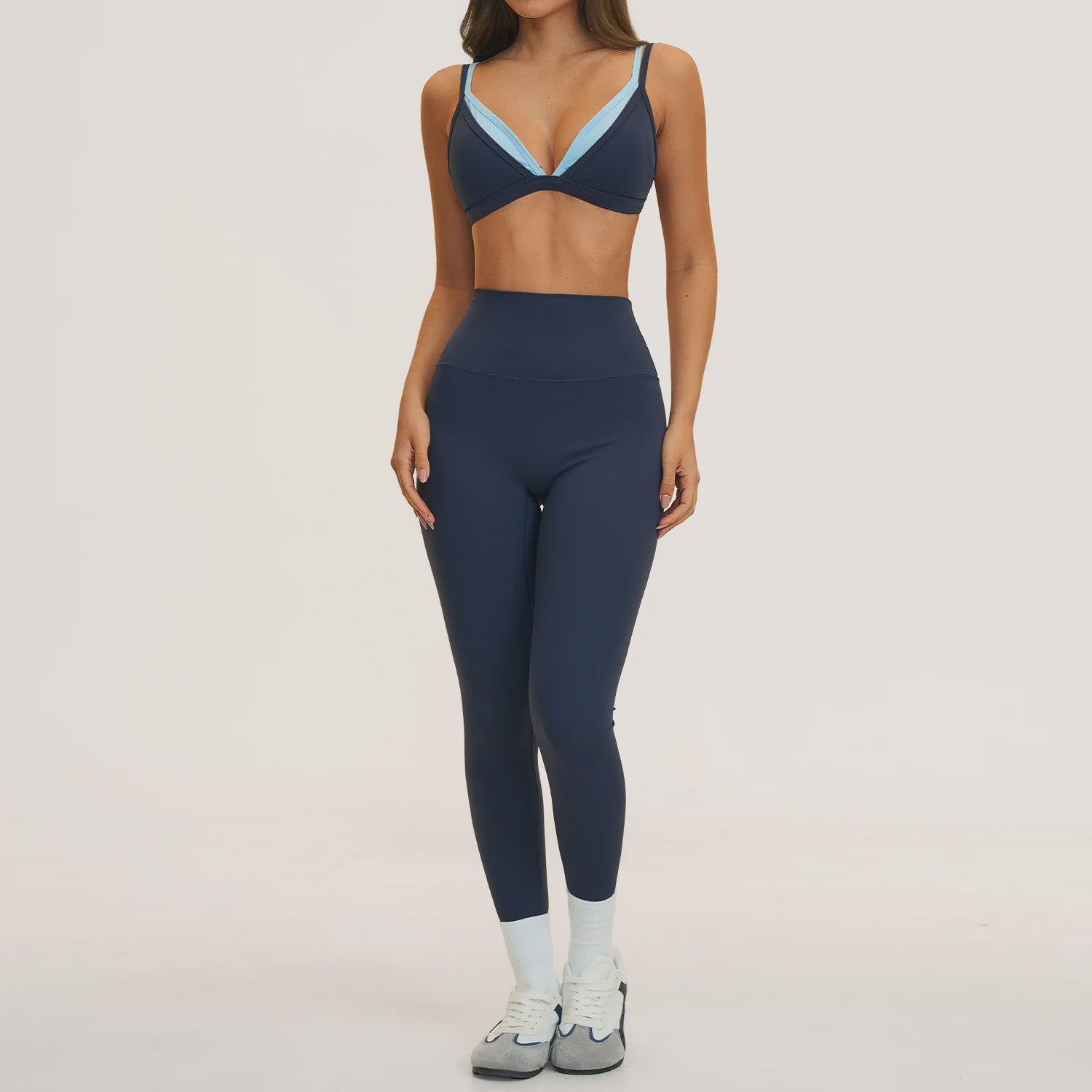 Dames Yogaset: Seamless Sport BH & Hoge Taille Legging
