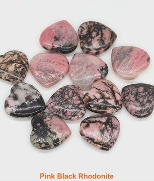 Natuurlijke Hartvormige Kristalstenen (20mm) - Amethist, Edelsteen voor DIY & Decoratie
