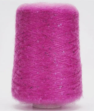 Zacht Pluche Mohair Garen met Pailletten - Kleurrijk Brei-, Haak- en Naaigaren (520g)
