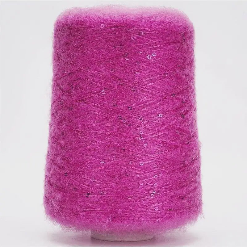 Zacht Pluche Mohair Garen met Pailletten - Kleurrijk Brei-, Haak- en Naaigaren (520g)