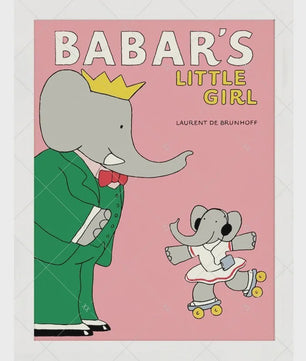 Babar Poster Canvas - Sprookjes Kunst voor Kinderkamer & Babykamer Decoratie