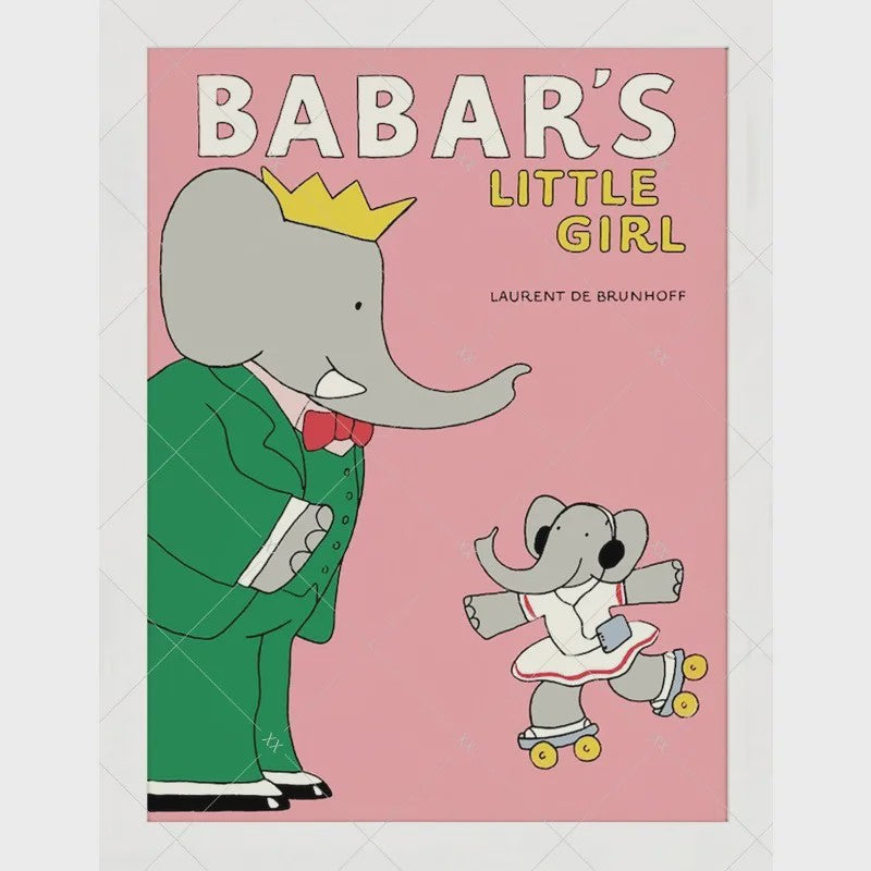 Babar Poster Canvas - Sprookjes Kunst voor Kinderkamer & Babykamer Decoratie
