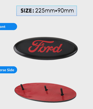 Ford Embleem Stickers - Set van 8 Stuks - Hood, Bonnet & Trunk - Universeel