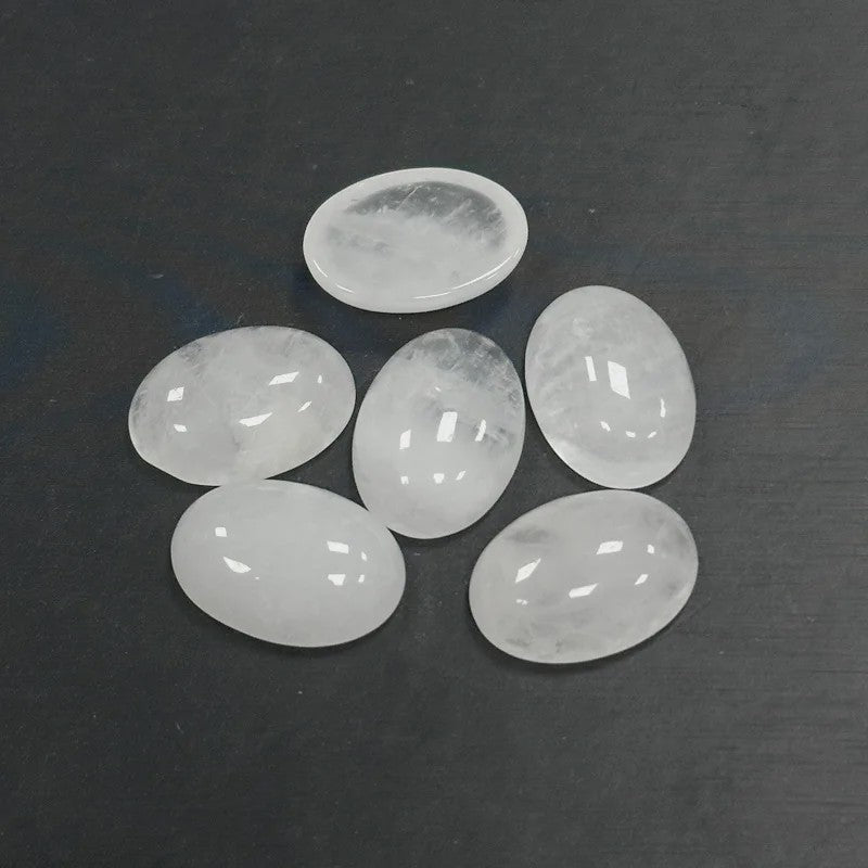 10x Kristal Cabochons Ovaal 13x18mm - Natuurlijke Helende Stenen voor Sieraden Maken