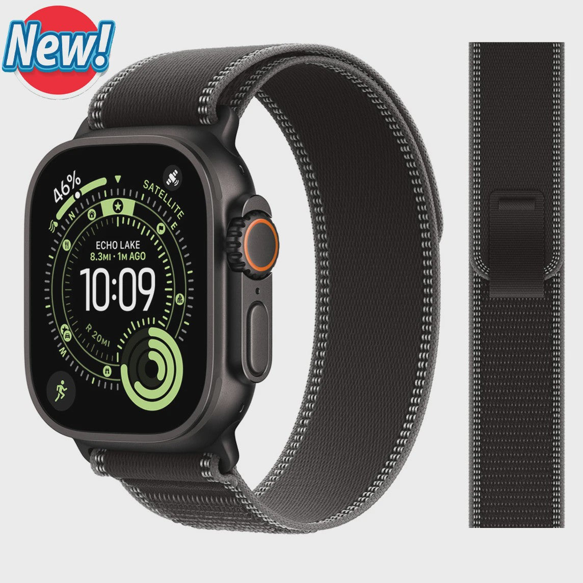 Trail Loop Band voor Apple Watch Ultra, Series 1-11, SE - 40mm t/m 49mm