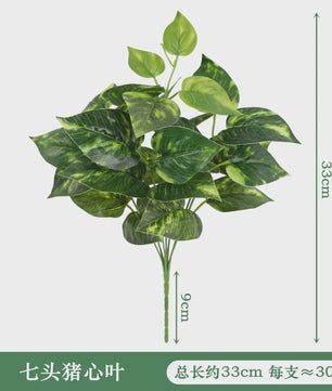 Zijden Schildpadblad Plantenbladeren - Kunstmatige Dieffenbough Decoratie voor Woonkamer