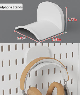 Modulaire Bureau Pegboard Organizer - Wandmontage, Staand & Clip-on