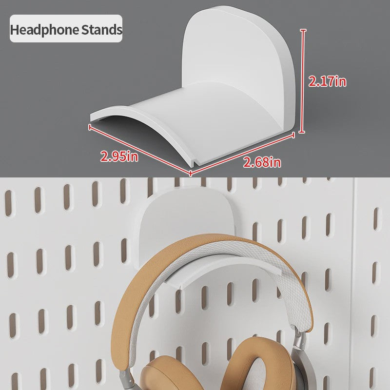 Modulaire Bureau Pegboard Organizer - Wandmontage, Staand & Clip-on
