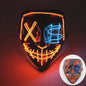 Verlicht LED Neon Purge Masker met Fiber Optic Handschoenen - Halloween & Feest