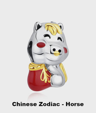 925 Sterling Zilveren Bedel Lucky Cat - Chinees Nieuwjaar & Japanse Stijl Hanger voor Dames Armbanden & Kettingen
