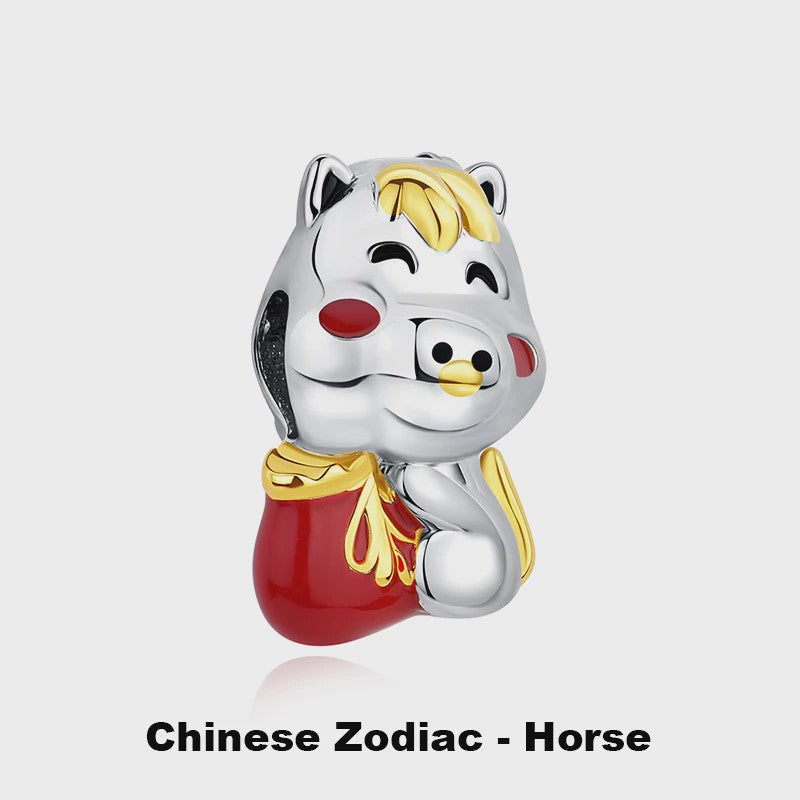 925 Sterling Zilveren Bedel Lucky Cat - Chinees Nieuwjaar & Japanse Stijl Hanger voor Dames Armbanden & Kettingen