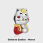 925 Sterling Zilveren Bedel Lucky Cat - Chinees Nieuwjaar & Japanse Stijl Hanger voor Dames Armbanden & Kettingen