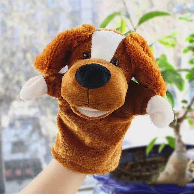 Zachte Pluche Handpoppen - Educatief Speelgoed voor Baby's en Kinderen (Diverse Dieren)