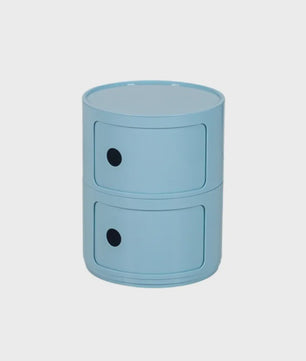 Moderne Ronde Nachtkastje - Minimalistisch Plastic Bijzetkastje