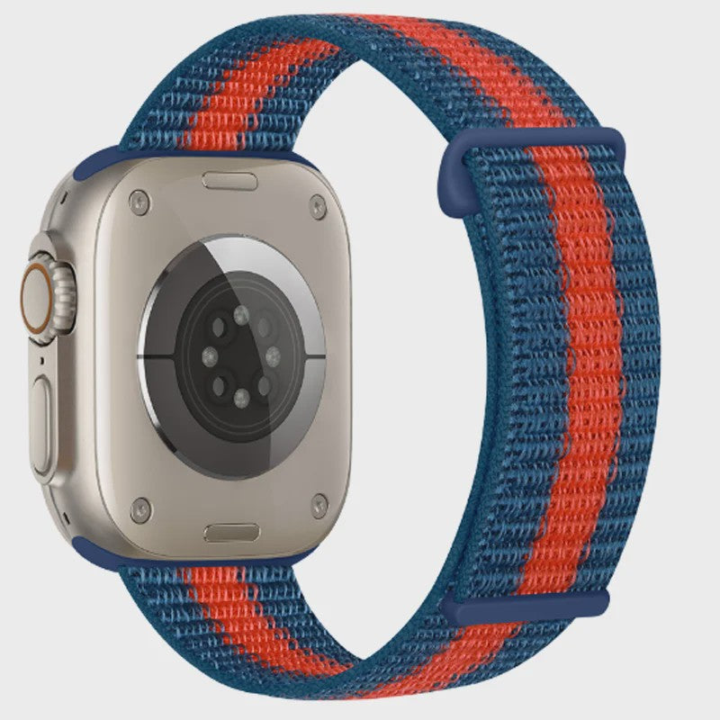 Nylon Sportband voor Apple Watch (38-49mm) - Ademend & Verstelbaar met Klittenband