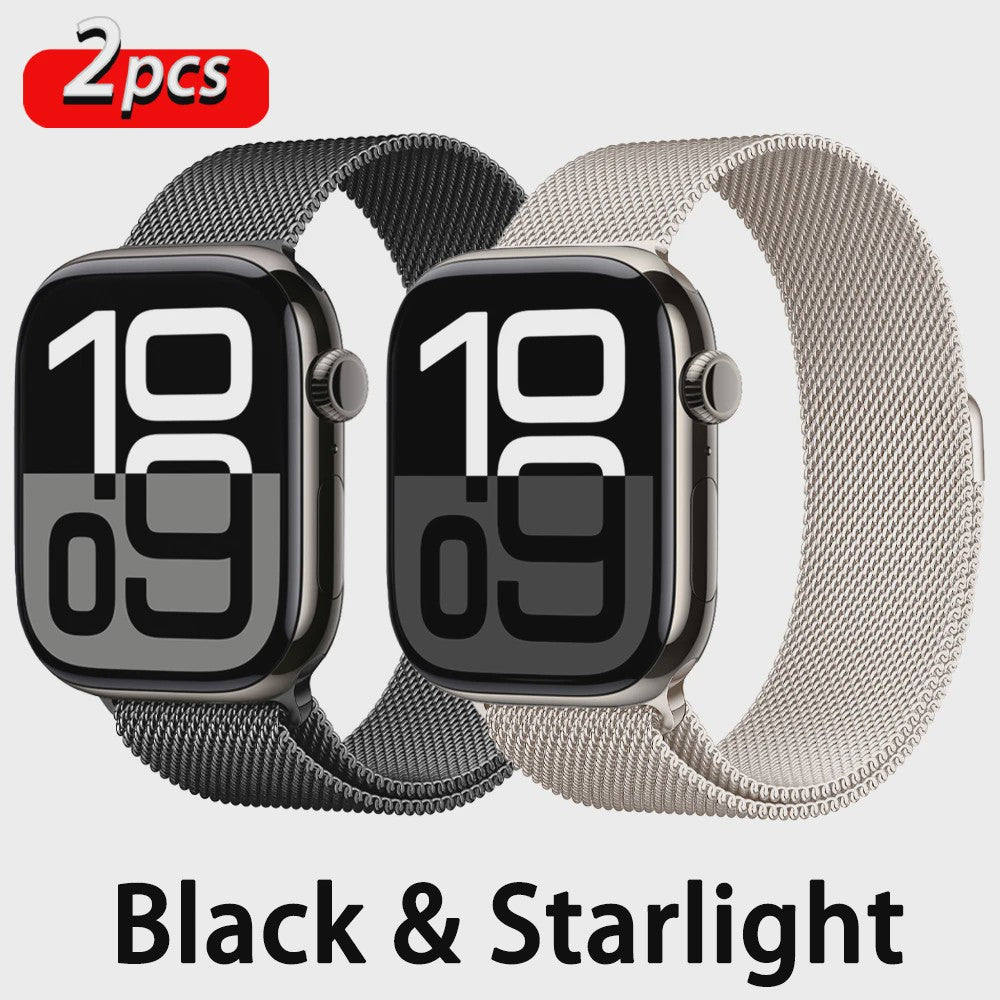 Milanese Loop Band voor Apple Watch - Premium Roestvrij Staal - Diverse Maten & Series
