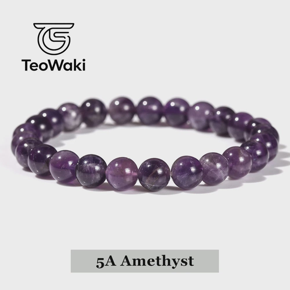 Natuurstenen Armbanden (4-10mm) - Amethist, Tijgeroog & meer - Unisex Reiki Healing