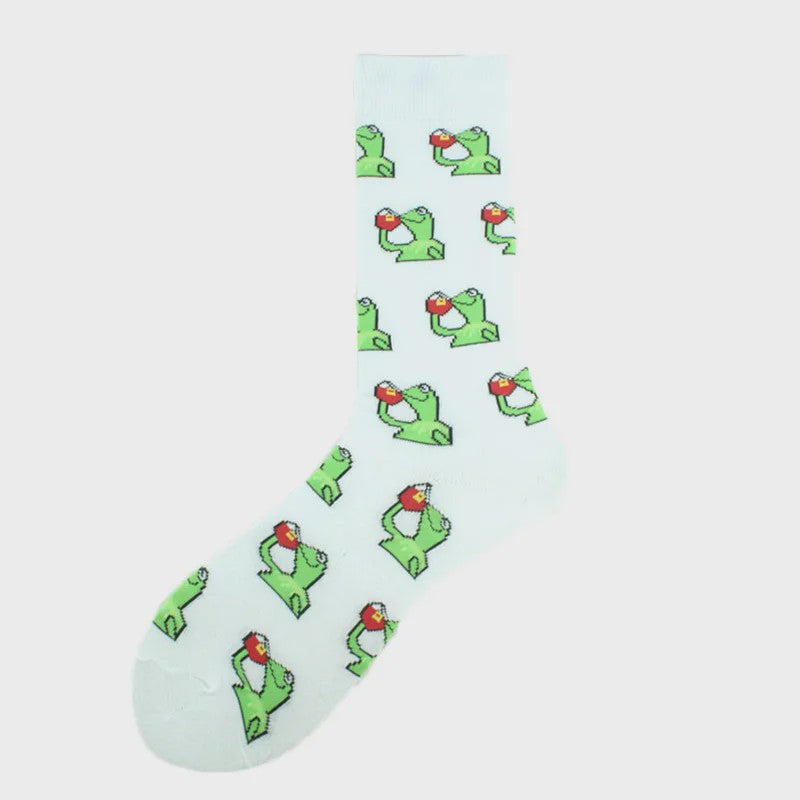 Unisex Happy Socks met Vrolijke Ontwerpen: Dinosaurus, Alien, Haai & Meer
