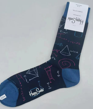 Happy Socks Heren Mid-tube Sokken - Pure Katoen, Klassiek Comfort - Maat 41-46