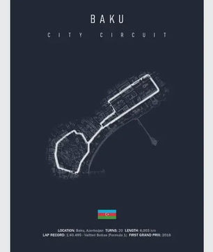 F1 Circuit Poster: Monaco Imola Track Art - Stijlvolle Motorsport Wall Art