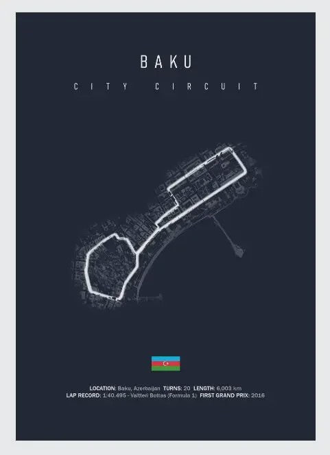 F1 Circuit Poster: Monaco Imola Track Art - Stijlvolle Motorsport Wall Art
