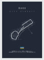 F1 Circuit Poster: Monaco Imola Track Art - Stijlvolle Motorsport Wall Art