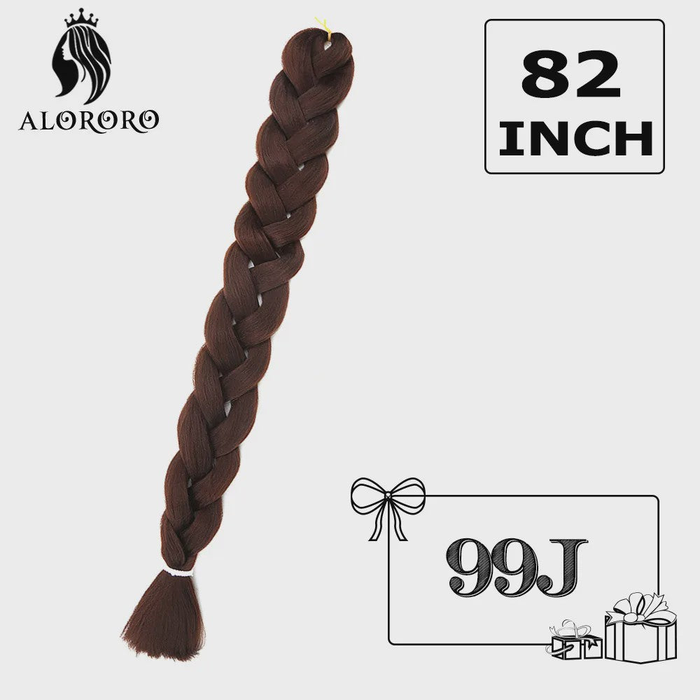 Alororo Jumbo Braids Haarverlenging - 82 Inch Synthetisch Hittebestendig Vlecht Haar