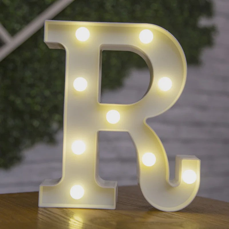 Decoratieve LED Letter & Cijfer Lampen - Creëer Sfeer met Warm Licht