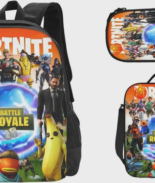 Fortnite Schooltas Set: Rugzak, Pennenhouder & Lunchtas voor Kinderen