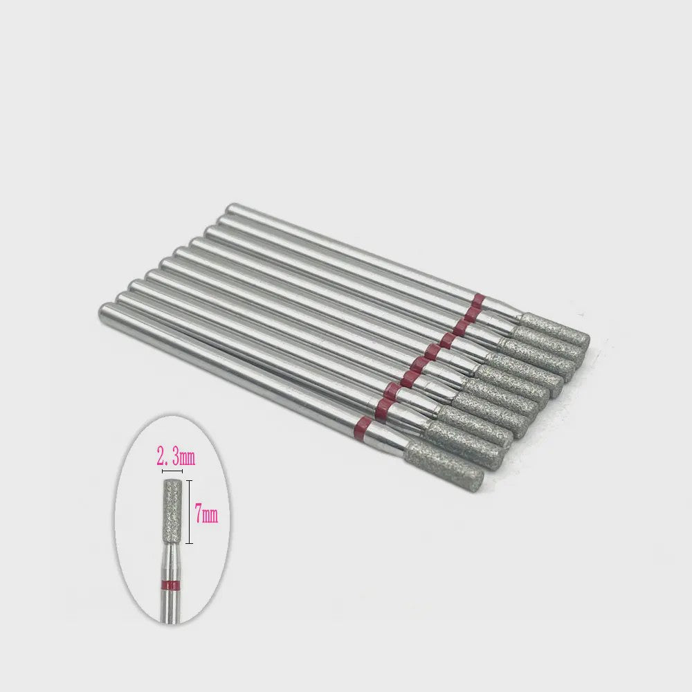 10x Diamant Freesbits Set - 2.35mm Schacht voor Tandheelkunde & Nagelstyling
