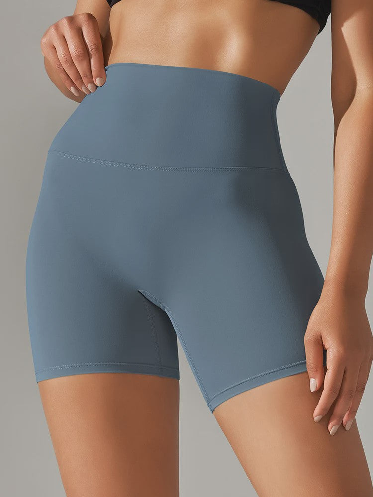 Dames Sportshorts Hoge Taille Squat Proof - Sneldrogend voor Yoga, Fitness & Fietsen